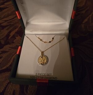 2 Piece Gold Cross Necklace